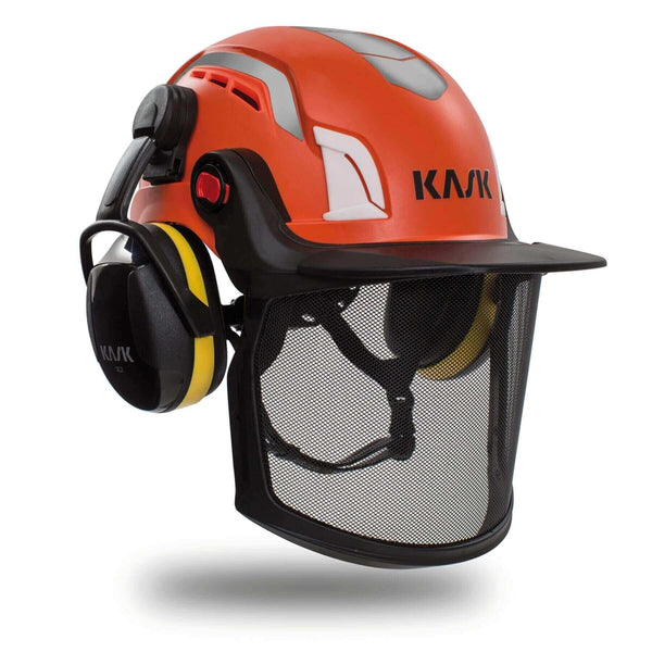  Zenith Safety Helmet with Visor & Ear Defenders PL - Orange