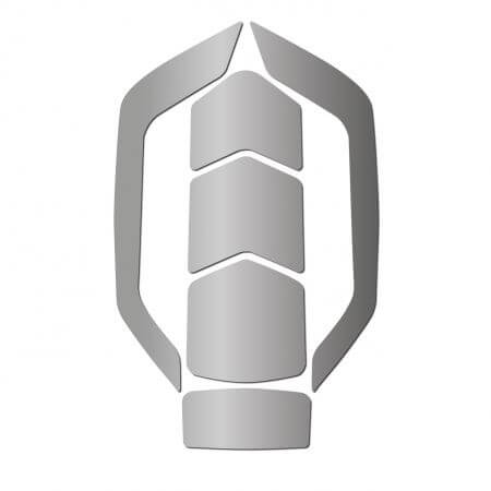 Kask Zenith Helmet Silver Sticker Set