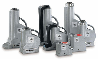 Yale aluminiumjack AJH/S 6 500-100 000 KG– Kapacitet 2 - 50 tUniversella domkrafter ger höga krafter för allmänna operationer som att lyfta, skjuta, flytta, stödja alla typer av laster. – Nu tillgänglig på MTN Shop EU.