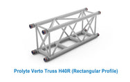 Prolyte Verto Truss H40 (CERTIFICADO TUV): Verto truss es un nuevo y revolucionario sistema sin herramientas que hace que la conexión del truss sea rápida, silenciosa y segura. Longitud: 0,5 m-3 m. Muchas posibilidades de aplicación. – Ya disponible en MTN Shop EU.