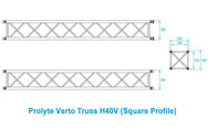 Prolyte Verto Truss H40 (CERTIFICADO TUV): Verto truss es un nuevo y revolucionario sistema sin herramientas que hace que la conexión del truss sea rápida, silenciosa y segura. Longitud: 0,5 m-3 m. Muchas posibilidades de aplicación. – Ya disponible en MTN Shop EU. - imagen 4