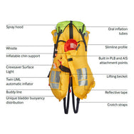 Crewsaver Seacrewsader 290N 3D Wipe Clean Life Vest 83285– Seacrewsader 290N 3D Lifejacket the right choice for workers based on offshore platforms and vessels operating under SOLAS regulation. Designed for extreme working environments and appropriate for abandonment purposes, the Seacrewsader 290N 3D Wipe Clean lifejacket is the right choice for workers based on offshore platforms and vessels operating under SOLAS regulations. – Now available at MTN Shop EU. - imagen 3