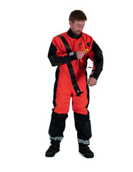 Hansen Protection SeaWind ETSO Suit III with Adjustable Neck Seal 85533– Comfortable suit for demanding conditions. Designed with focus on ergonomy, weight and comfort without compromise. SeaWind has been certified according to SOLAS-, ISO- and EASA-requirements (triple certified). As such it has been approved for most any demanding work situation. No other survival suit can claim to be suitable for such a wide range of applications as the SeaWind concept. The suit is approved for work, shipping and helicop - imagen 8