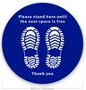 Social Distancing Floor Stickers