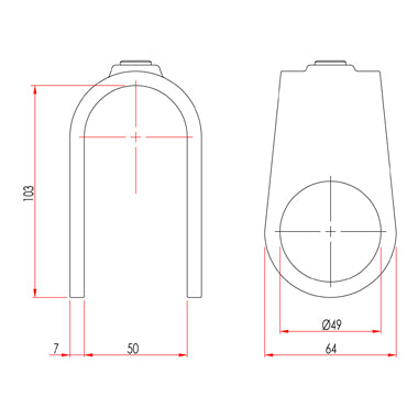 Key Clamp: Doughty Clamp On Crossover. Supplied by MTN Shop EU - imagen 2