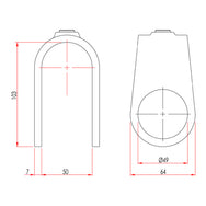 Key Clamp: Doughty Clamp On Crossover. Supplied by MTN Shop EU - imagen 2