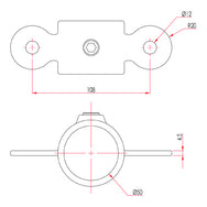 Nyckelklämma: Doughty Double Hane Swivel. Levereras av MTN Shop EU - imagen 2