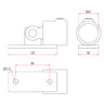 Key Clamp: Doughty Swivel Base. Supplied by MTN Shop EU