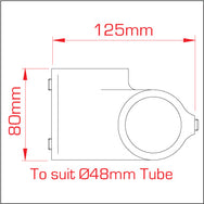 Doughty Long 90° Crossover- For ⌀48mm Tube- MTN Shop EU - imagen 6