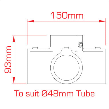 Doughty Four Way Cross With Centre Through Tube Spec - imagen 4