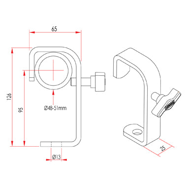 Doughty Hook Clamp Dimensions- MTN Shop EU - imagen 3