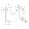Hook Clamp (Steel) fits ⌀30mm Tube- MTN Shop EU