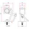 Doughty Heavy-Duty Hook Clamp w/ Protector Plate (Steel)- MTN Shop EU