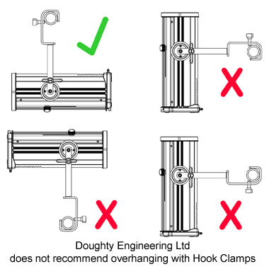 Doughty Hook Clamp (Steel)- Fits ⌀60-75mm Tube- MTN Shop EU