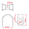 Doughty Grid Hanger - Fits ⌀48mm Pipe/Barrel