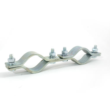 Les colliers de serrage Doughty pour tuyaux (acier) s'adaptent aux barres de ⌀ 48 mm et sont proposés par MTN Shop EU