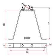 Doughty Pipe to Wall Brackets(Steel) fit ⌀48mm Bar and are offered by MTN Shop EU - imagen 4