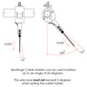 Reutlinger Cable Grip SV III w/Fork & Side Exit Wire. Supplied by MTN Shop EU