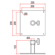 Doughty Turtle Plate (29mm Receiver). Supplied by MTN Shop EU - imagen 2