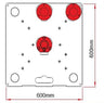3 Position Doughty Tank Traps supplied with a 50mm Receiver. Award-winning boom base. Supplied by MTN Shop EU