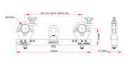 Adaptateur de ferme suspendue solide Doughty (aluminium). Fourni par MTN Shop EU - imagen 4