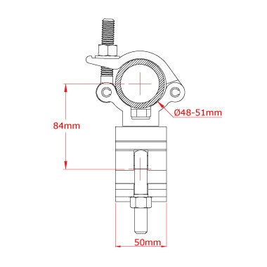 Doughty Light 90° Fixed Coupler- Fits ⌀48mm-51mm Tube- MTN Shop EU - imagen 6