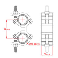 Doughty Light Parallel Coupler- Fits ⌀48mm-51mm Tube- MTN Shop EU - imagen 5