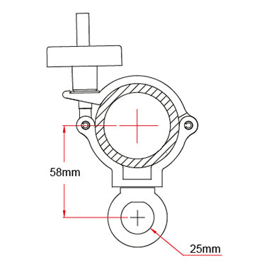  Eye Clamp: Super Lightweight 48mm Hanging Clamp (Specifications) 