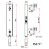 Fixed Ladder Truss Adaptor - ⌀28mm Spigot - Doughty 