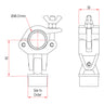Doughty Stabiliser Coupler with Pivot Plug– A stabiliser coupler provides articulation between 2 tubes. 4 sizes of pivot plugs are available: ⌀39.5mm, ⌀41.5mm, ⌀44mm & ⌀47mm. Ideal for ‘1-off' applications. – Now available at MTN Shop EU.