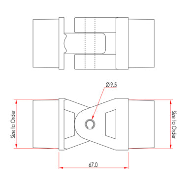Doughty knokkelgewrichten - 4 maten beschikbaar - De Doughty kruiskoppeling is verkrijgbaar als vaste of draaibare klem. – Nu verkrijgbaar bij MTN Shop EU. - imagen 5