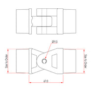 Doughty knokkelgewrichten - 4 maten beschikbaar - De Doughty kruiskoppeling is verkrijgbaar als vaste of draaibare klem. – Nu verkrijgbaar bij MTN Shop EU. - imagen 5