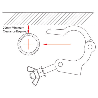 Doughty Slim & Side Entry Clamp Technical Drawing