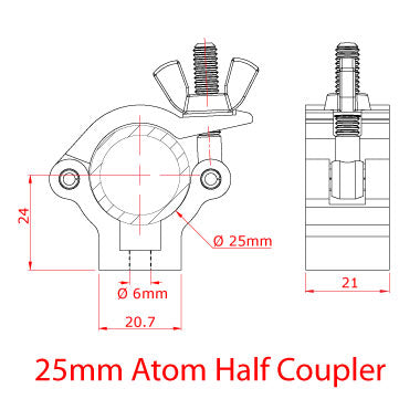 Doughty 25mm Atom Hook Clamp Specification