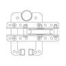 Doughty Stage Curtain Track System (Sixtrack) - Return Pulley– The Return Pulley is used to return a hauling line at the end of a track run. Pulley: Nylon Bracket: Steel. Finish: Black Powder Paint – Now available at MTN Shop EU.