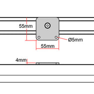 Doughty Rail Hoekplafondbeugel 55 mm x 55 mm (staal) - MTN Shop EU - imagen 4