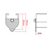 Doughty Rail - End Stop– The End Stop is a plate used to end Doughty rail. Secured in place with a self tapping screw (included), it features a hole for the curtain to be attached. – Now available at MTN Shop EU.