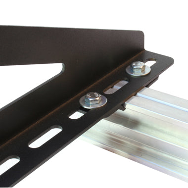 Riel Doughty Studio: abrazaderas de 40 mm, 100 mm y 114 mm: se suministra con sujetadores, un par de abrazaderas de riel diseñadas para funcionar con la gama de soportes de pared ranurados. Capaz de sujetar el riel directamente a una superficie sólida. – Ya disponible en MTN Shop EU. - imagen 5