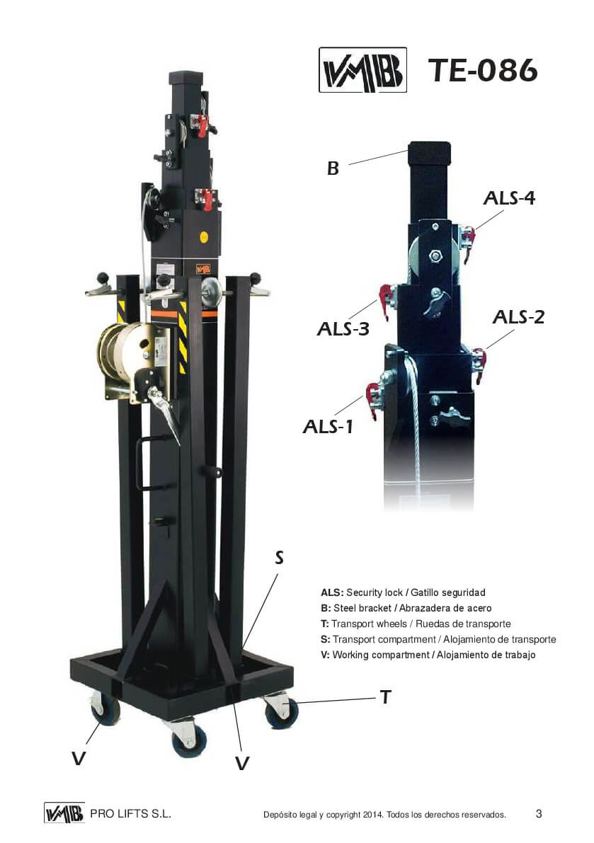 VMB Tower Lift-TE086 offre une stabilité incomparable. Fourni par MTN Shop EU - imagen 5