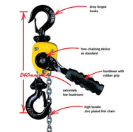 Yale Handy 250kg/500kg - Lightest Ratchet Lever Hoist. Supplied by MTN Shop EU - imagen 2