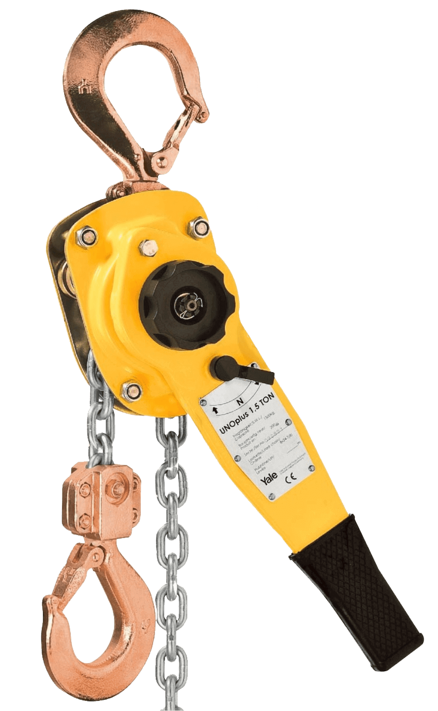 Yale Ratchet Lever Hoist UNOplus [ATEX] 750-6000KG– Capacity: .75-6t. UK No.1 Brand. Optimized gearing & Improved bearings. Fast Delivery. International S/H. Best Sales Now! – Now available at MTN Shop EU.